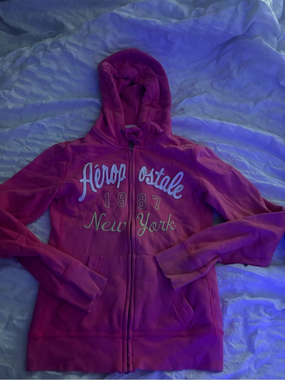 Aeropostale Pink Zip-Up Hoodie Jacket